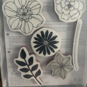 Floral Design Stamps Set